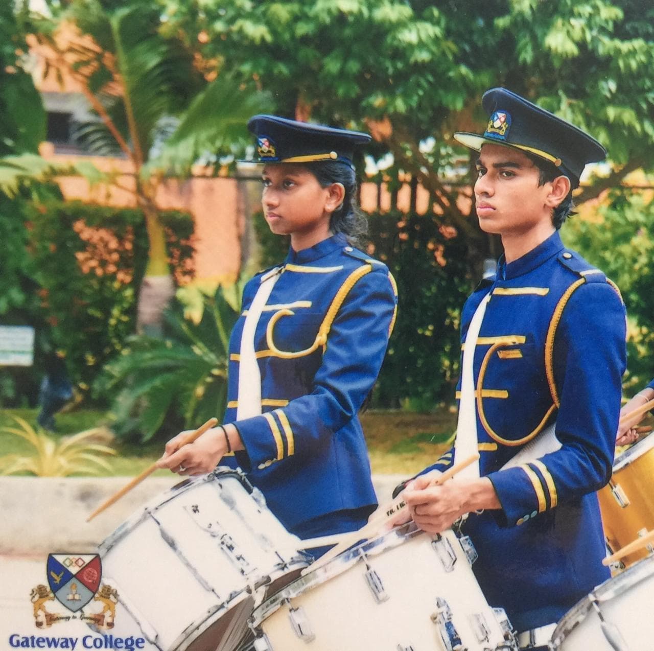 Rian at a brass band performance